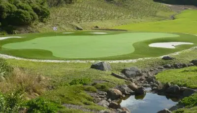 golf course set in a mountain